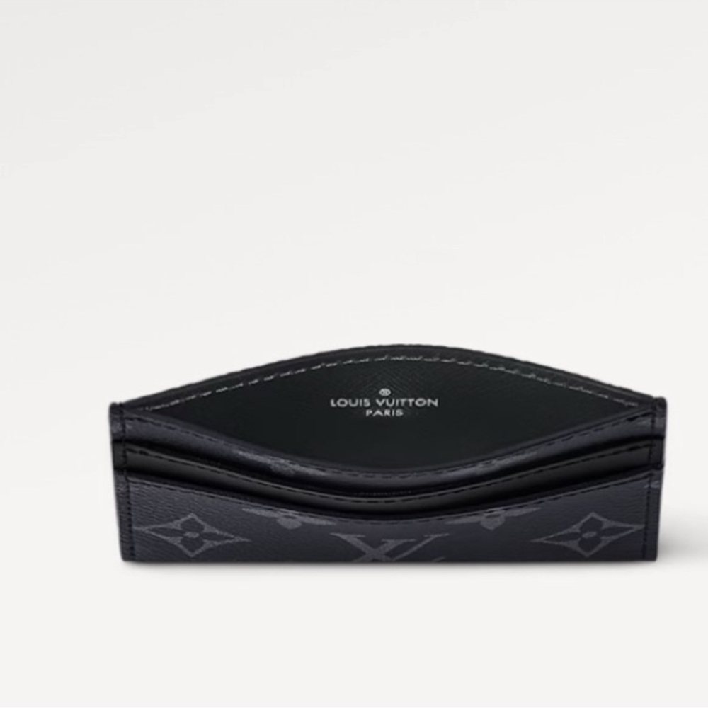 Louis Vuitton double card holder Monogram Eclipse - Picture 5 of 12